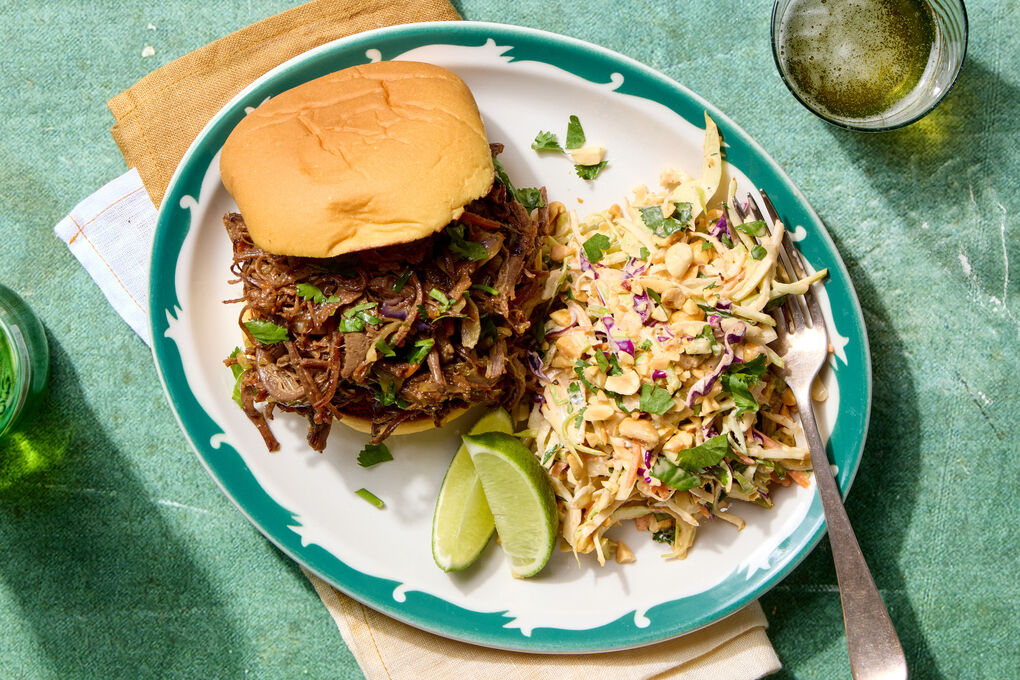 Hoisin Beef Sloppy Joe with Gochujang-Peanut Slaw | Marley Spoon