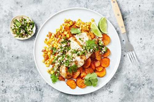 Cumin-Lime Chicken and Corn