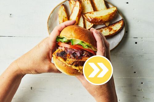 Smoky Cheddar Chicken Burger
