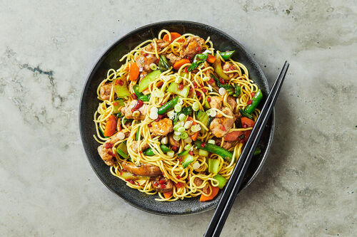 Asian Barbecue Pork and Noodles
