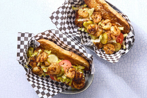 Express Recipe! Blackened Shrimp Po'boys