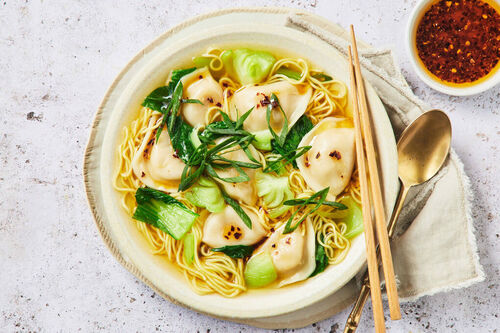 Pork Dumpling-Noodle Soup