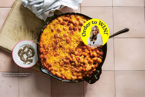 A Nostalgic, Sticky Pot of Cheesy Baked Beans