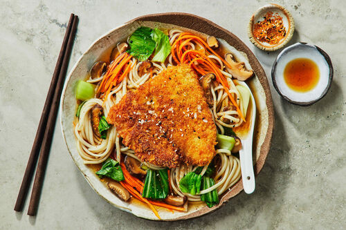 Basa Fish Katsu Udon Noodle Soup