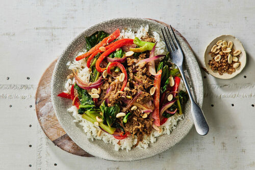 Fast and Spicy Mushroom 'Meat' Stir-Fry
