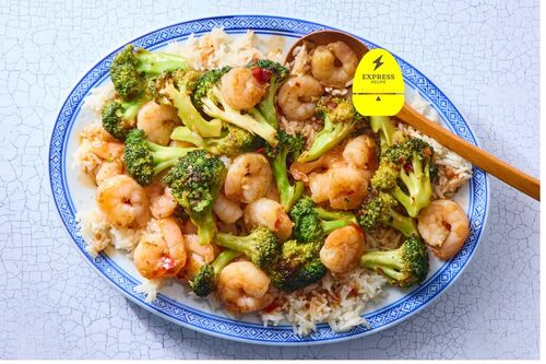Express Recipe! Sweet & Spicy Shrimp Stir-Fry