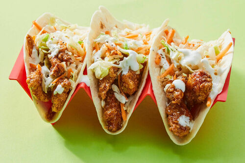 Honey-Chipotle Fried Chicken Tacos
