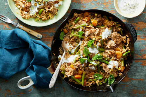 Turkish Pilau with Impossible Ground
