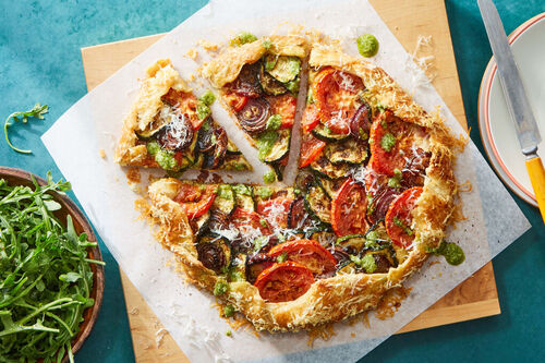 Zucchini & Tomato Galette