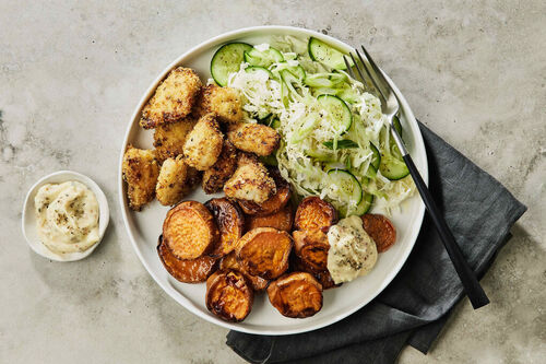 Popcorn Chicken and Lemon Myrtle Aioli