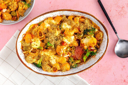 Ovenschotel met pasta en broccoli