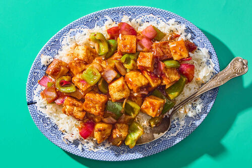 Sweet & Sour Tofu with Sriracha