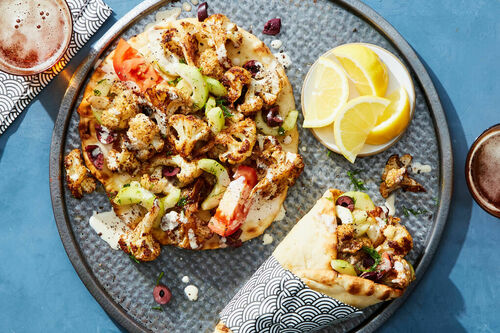 Greek-Inspired Spiced Cauliflower Gyro