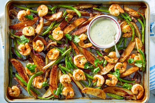 Cilantro-Lime Jumbo Shrimp Pan Roast