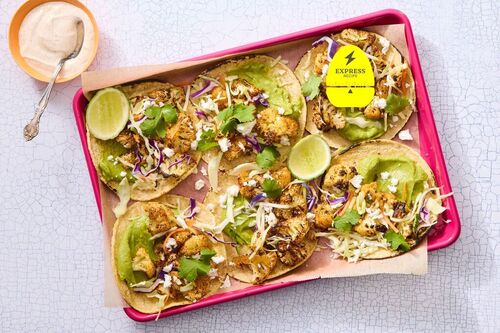 Express Recipe! Charred Cauliflower Tacos