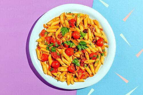 Bunte Penne alla puttanesca