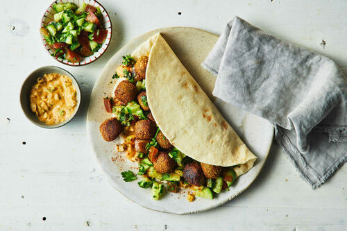 Super Green Falafel Wraps