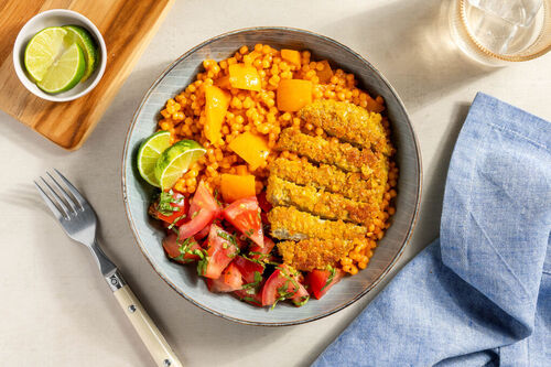 Veggie-schnitzel met tomatensalsa