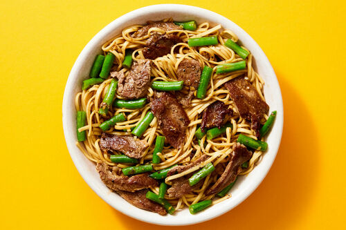 Beef Strip & Udon Noodle Stir-Fry
