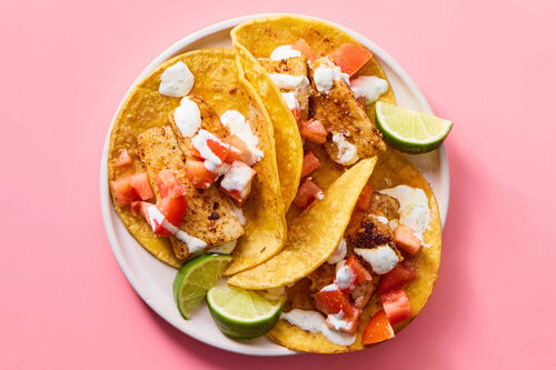 Spiced Fish Tacos featuring Flounder!