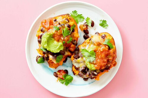Black Bean Stuffed Sweet Potatoes