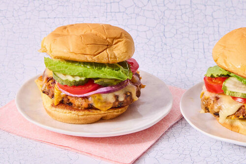 Express Recipe! Actual Veggies® Cheeseburger