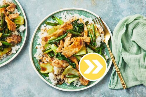 Hoisin Pork, Prawn and Spring Onion Stir-Fry