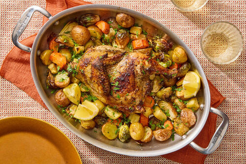 Garlic-Herb Butter Roast Chicken