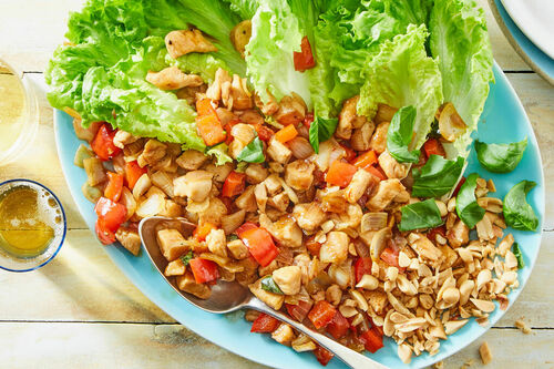 Thai Chicken Lettuce Cups with Double Chicken