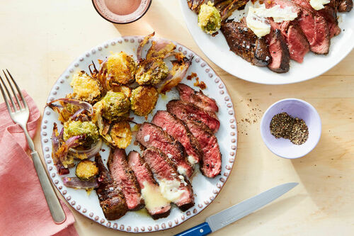 Seared Ribeye Steak with Garlic Butter