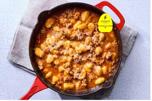Express Recipe! Skillet Gnocchi Bolognese