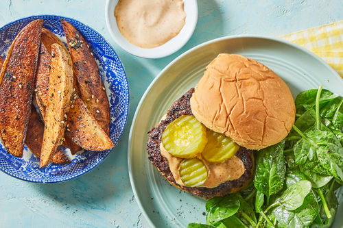 Teriyaki-Glazed Pork Burger
