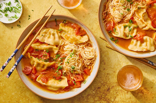Tomato Egg Noodle Soup