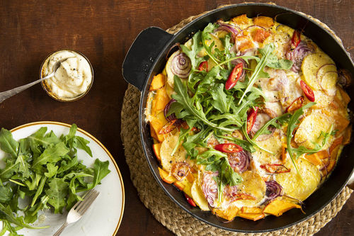 Spanische Tortilla mit Hokkaidokürbis