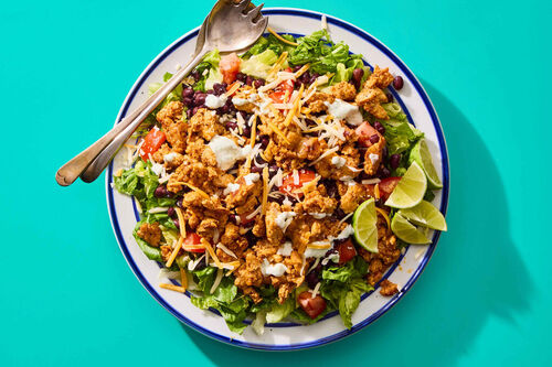 Low-Carb Chicken Strip Taco Bowl