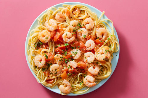 Shrimp Scampi with Large Shrimp!