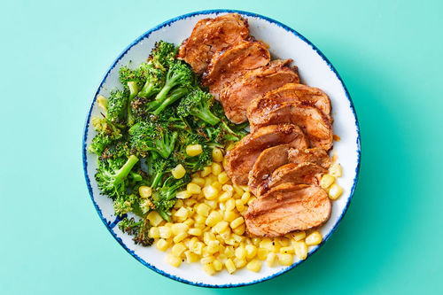 Low-Carb Roasted BBQ-Glazed Salmon