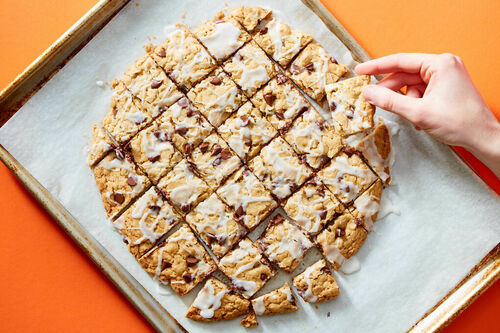 Giant Iced Oatmeal Cookie