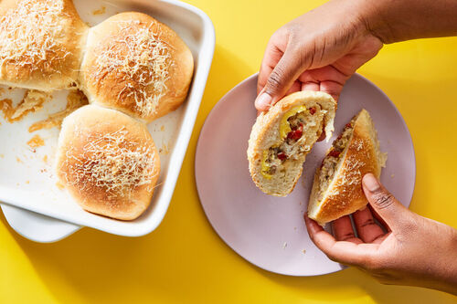 Cheesy Italian Breakfast Buns