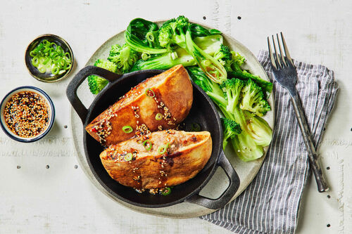 Pork and Ginger Dumpling-Stuffed Pitas