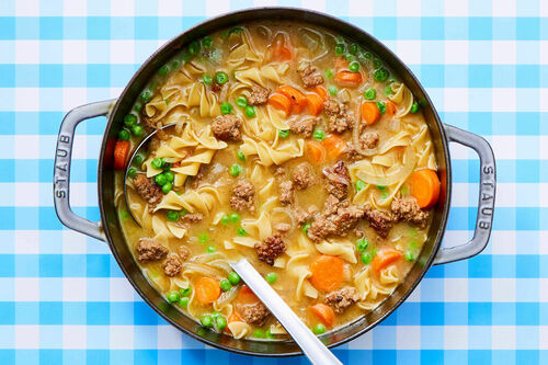 Braised Beef & Egg Noodle Stew