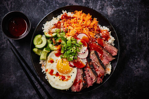 BBQ Korean Beef Rump Cap Bowl