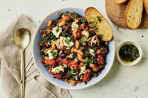 Puttanesca-Style White Bean Ragu
