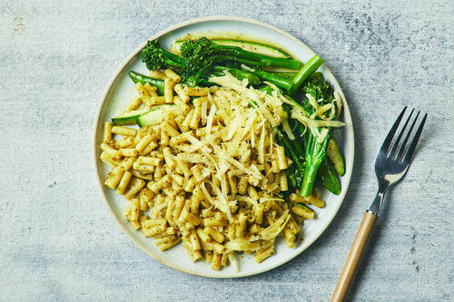 Cheesy Pesto Pasta