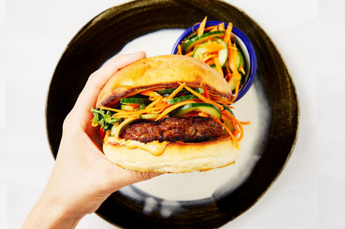Korean Bulgogi Beef Burger