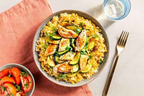 Mujaddara mit Hähnchen & Zucchini