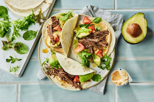Smoky Brisket Tacos with Creamy Chipotle