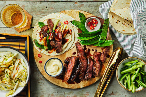 BBQ Chinese-Style Lamb Leg Wraps