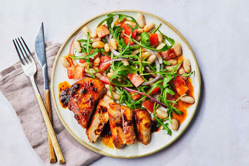 Calorie-Conscious Spicy Peri Peri Pork Salad