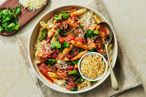 Provencal Chicken Fettuccine